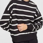 Esprit Striped sweatshirt Women Black Sweatshirts & Hoodies P0D0X521