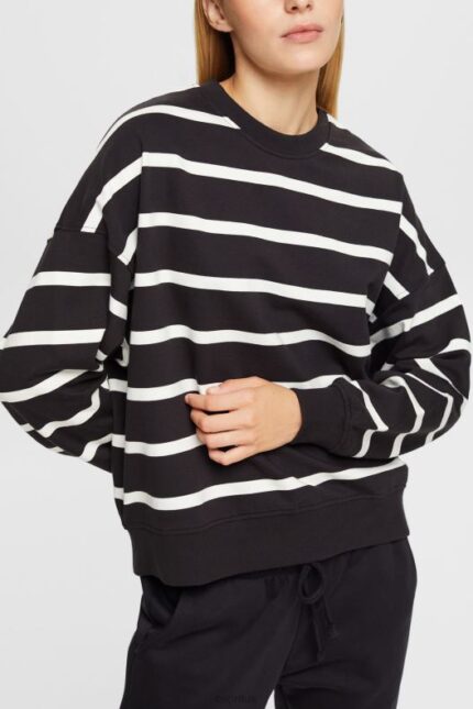Esprit Striped sweatshirt Women Black Sweatshirts & Hoodies P0D0X521
