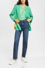 Esprit Striped T-shirt Women Green T-Shirts P0D0X373 - Image 4