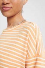 Esprit Striped T-shirt Women Peach T-Shirts P0D0X372 - Image 3