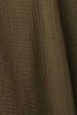 Esprit Sustainable cotton muslin shirt Men Khaki Green Shirts P0D0X756 - Image 4