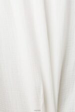 Esprit Sustainable cotton muslin shirt Men Off White Shirts P0D0X755 - Image 4