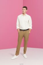 Esprit Sustainable cotton shirt Men Off White Shirts P0D0X831 - Image 2
