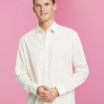 Esprit Sustainable cotton shirt Men Off White Shirts P0D0X831