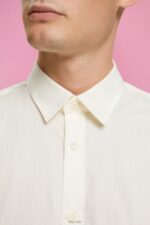 Esprit Sustainable cotton shirt Men Off White Shirts P0D0X831 - Image 3