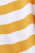 Esprit Sustainable cotton striped T-shirt Men Orange T-Shirts P0D0X745 - Image 4