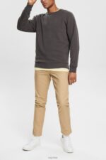 Esprit Sustainable crew neck sweatshirt Men Black Sweatshirts & Hoodies P0D0X935 - Image 2