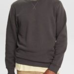 Esprit Sustainable crew neck sweatshirt Men Black Sweatshirts & Hoodies P0D0X935