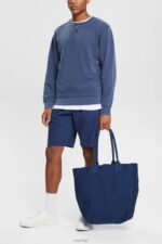 Esprit Sustainable crew neck sweatshirt Men Navy Sweatshirts & Hoodies P0D0X936 - Image 2