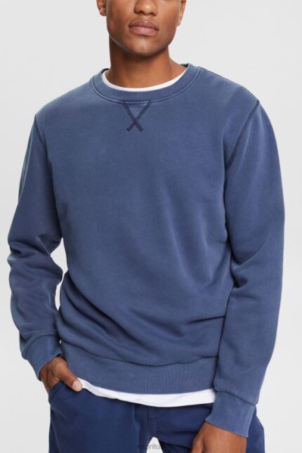 Esprit Sustainable crew neck sweatshirt Men Navy Sweatshirts & Hoodies P0D0X936