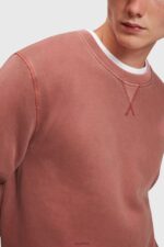 Esprit Sustainable crew neck sweatshirt Men Terracotta Sweatshirts & Hoodies P0D0X937 - Image 2