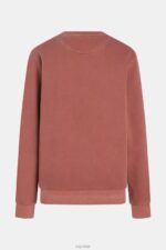 Esprit Sustainable crew neck sweatshirt Men Terracotta Sweatshirts & Hoodies P0D0X937 - Image 4