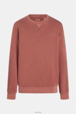 Esprit Sustainable crew neck sweatshirt Men Terracotta Sweatshirts & Hoodies P0D0X937 - Image 5
