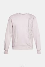 Esprit Sweatshirt with a zip pocket Men Lavender Sweatshirts & Hoodies P0D0X785 - Image 7