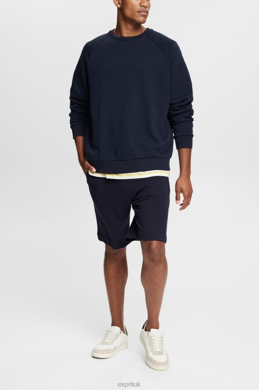 Esprit Sweatshirt with a zip pocket Men Navy Sweatshirts & Hoodies P0D0X934 - Image 2