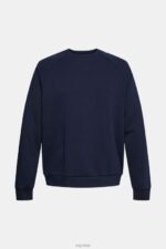 Esprit Sweatshirt with a zip pocket Men Navy Sweatshirts & Hoodies P0D0X934 - Image 5