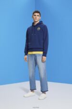 Esprit Sweatshirt with logo print Men Ink Sweatshirts & Hoodies P0D0X650 - Image 2