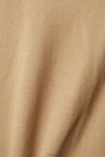 Esprit Sweatshirt with logo print Men Khaki Beige Sweatshirts & Hoodies P0D0X852 - Image 4