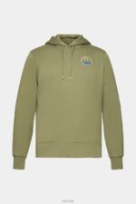 Esprit Sweatshirt with logo print Men Olive Sweatshirts & Hoodies P0D0X649 - Image 5