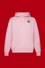 Esprit Sweatshirt with logo print Men Pink Sweatshirts & Hoodies P0D0X652 - Image 5
