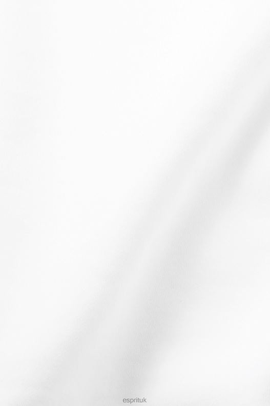Esprit Sweatshirt with logo print on the back Men White Sweatshirts & Hoodies P0D0X644 - Image 4