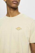 Esprit T-shirt with logo print Men Beige T-Shirts P0D0X600 - Image 3