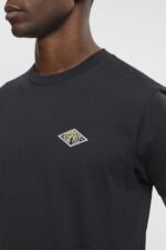 Esprit T-shirt with logo print Men Black T-Shirts P0D0X598 - Image 3