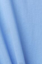 Esprit T-shirt with logo print Men Light Blue Lavender T-Shirts P0D0X602 - Image 4