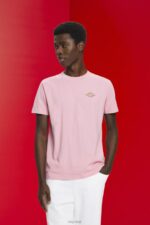Esprit T-shirt with logo print Men Pink T-Shirts P0D0X603