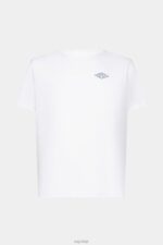 Esprit T-shirt with logo print Men White T-Shirts P0D0X599 - Image 5