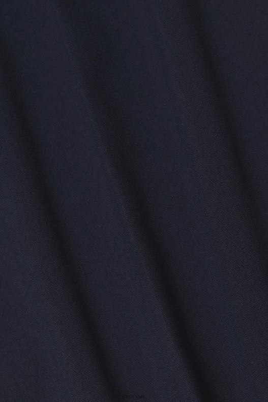 Esprit Tailored wide-fit trousers with elasticated waist Men Navy Trousers & Pants P0D0X693 - Image 4