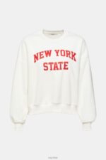 Esprit Teddy borg sweater collegiate sweatshirt Women Off White Sweatshirts & Hoodies P0D0X324 - Image 5