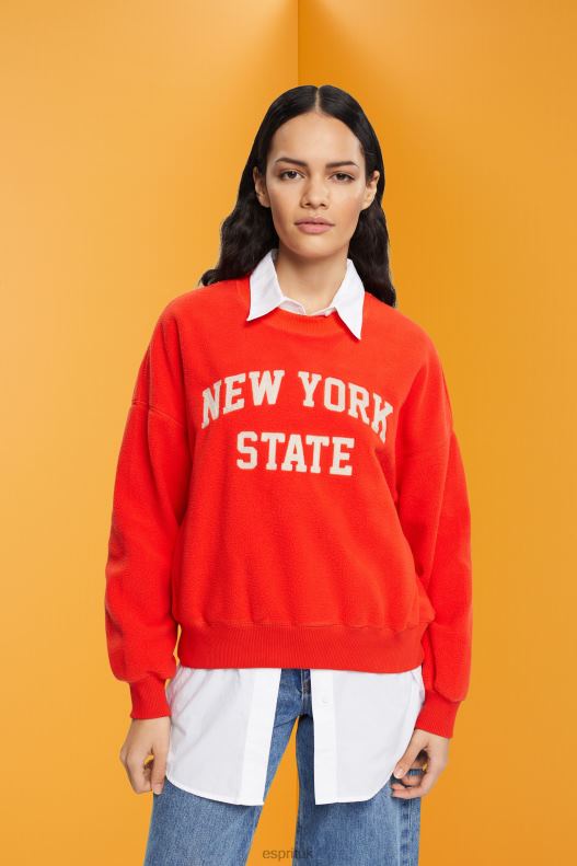 Esprit Teddy borg sweater collegiate sweatshirt Women Red Sweatshirts & Hoodies P0D0X323 - Image 1