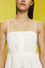 Esprit Textured cami top Women White Top P0D0X224 - Image 3