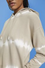 Esprit Tie dye hoodie Women Dusty Green Sweatshirts & Hoodies P0D0X296 - Image 3