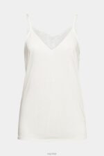Esprit Top with lace, LENZING ECOVERO Women Off White Top P0D0X243 - Image 5