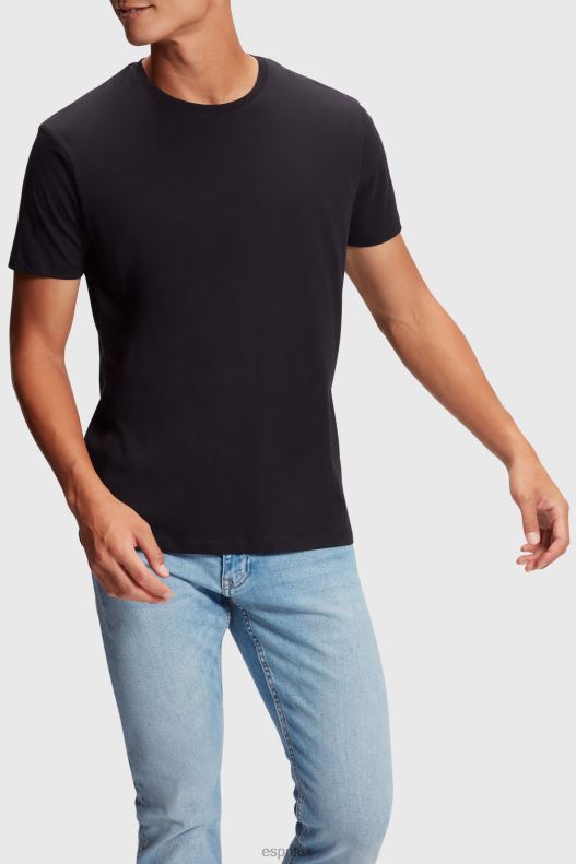 Esprit Two-pack crewneck cotton t-shirts Men Black & White T-Shirts P0D0X857 - Image 1