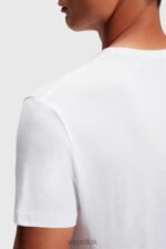 Esprit Two-pack crewneck cotton t-shirts Men White T-Shirts P0D0X856 - Image 3