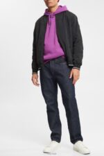 Esprit Two-tone hoodie Men Violet Sweatshirts & Hoodies P0D0X938 - Image 2