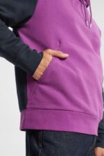 Esprit Two-tone hoodie Men Violet Sweatshirts & Hoodies P0D0X938 - Image 3