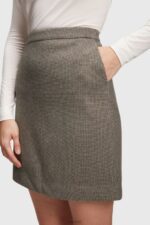 Esprit Two-tone skirt Women Gunmetal Skirts P0D0X520 - Image 2