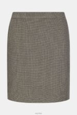 Esprit Two-tone skirt Women Gunmetal Skirts P0D0X520 - Image 3