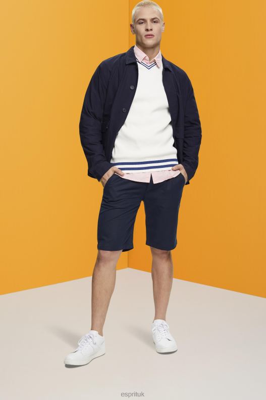 Esprit V-neck sustainable cotton jumper Men Off White Sweaters P0D0X725 - Image 2