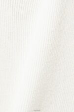 Esprit V-neck sustainable cotton jumper Men Off White Sweaters P0D0X725 - Image 4