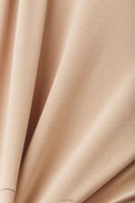 Esprit V-necked midi dress Women Taupe Dresses P0D0X74 - Image 4