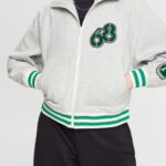 Esprit Varsity jacket Women Light Grey Jackets P0D0X416