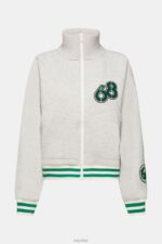 Esprit Varsity jacket Women Light Grey Jackets P0D0X416 - Image 5