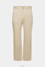 Esprit Vintage straight fit cargo trousers Men Light Beige Trousers & Pants P0D0X731 - Image 5