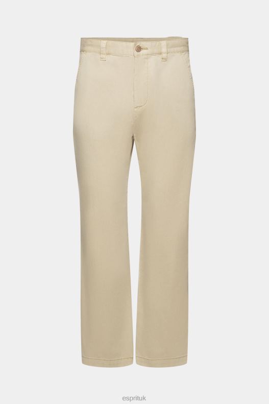 Esprit Vintage straight fit cargo trousers Men Light Beige Trousers & Pants P0D0X731 - Image 5