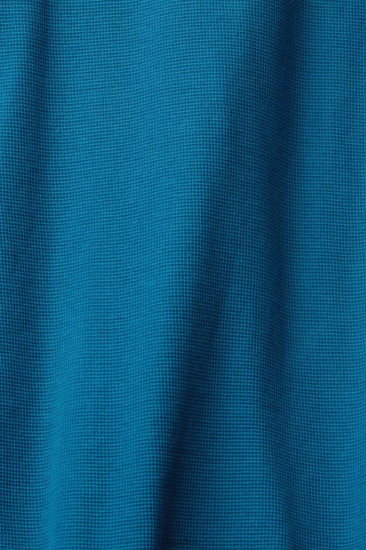 Esprit Waffle pique long sleeve top Men Dark Turquoise Long Sleeve P0D0X851 - Image 4